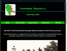 Tablet Screenshot of greenheadrecycle.com